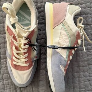 Zara Soft Athletic Colorblock Multicolor Fashion Trainers Sneakers New